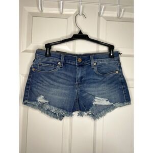 BLANKNYC Women's The Astor Cut Off‎ Shorts Size 25 Distressed Blue Jean NWT
